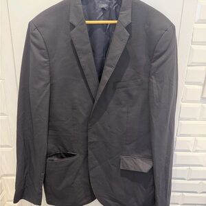J Crew Men's Black Blazer 100% Italian wool, size large for big/tall person